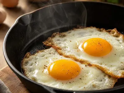 Cooking eggs in ghee